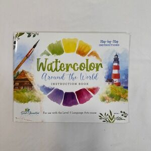The Good and the Beautiful Watercolor Around the World Book Kids White Art